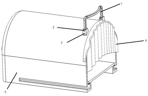 Square cabin type CT (computed tomography) ionizing radiation prevention protection device for infants