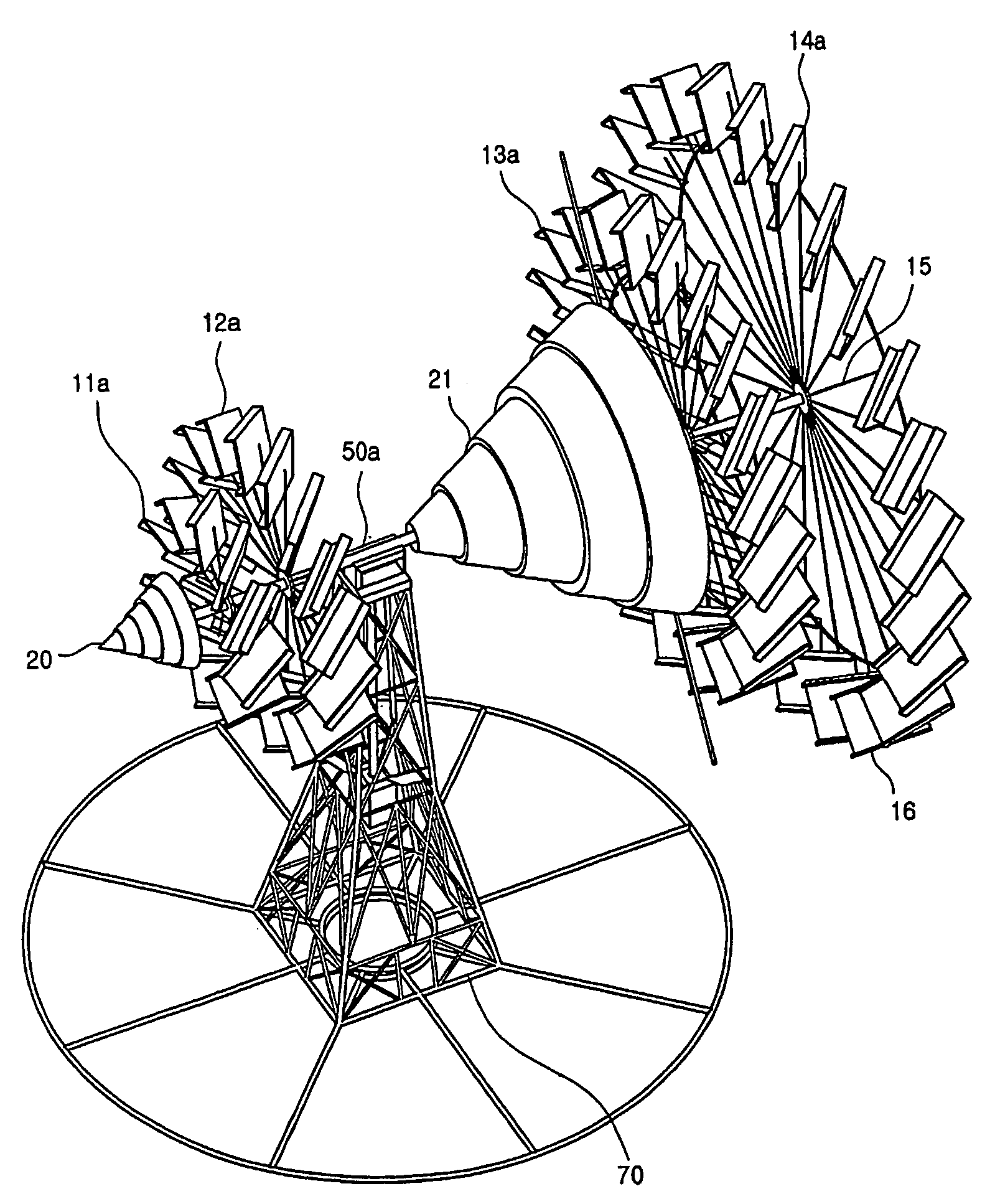 Wind power generator with multiple rotary wings