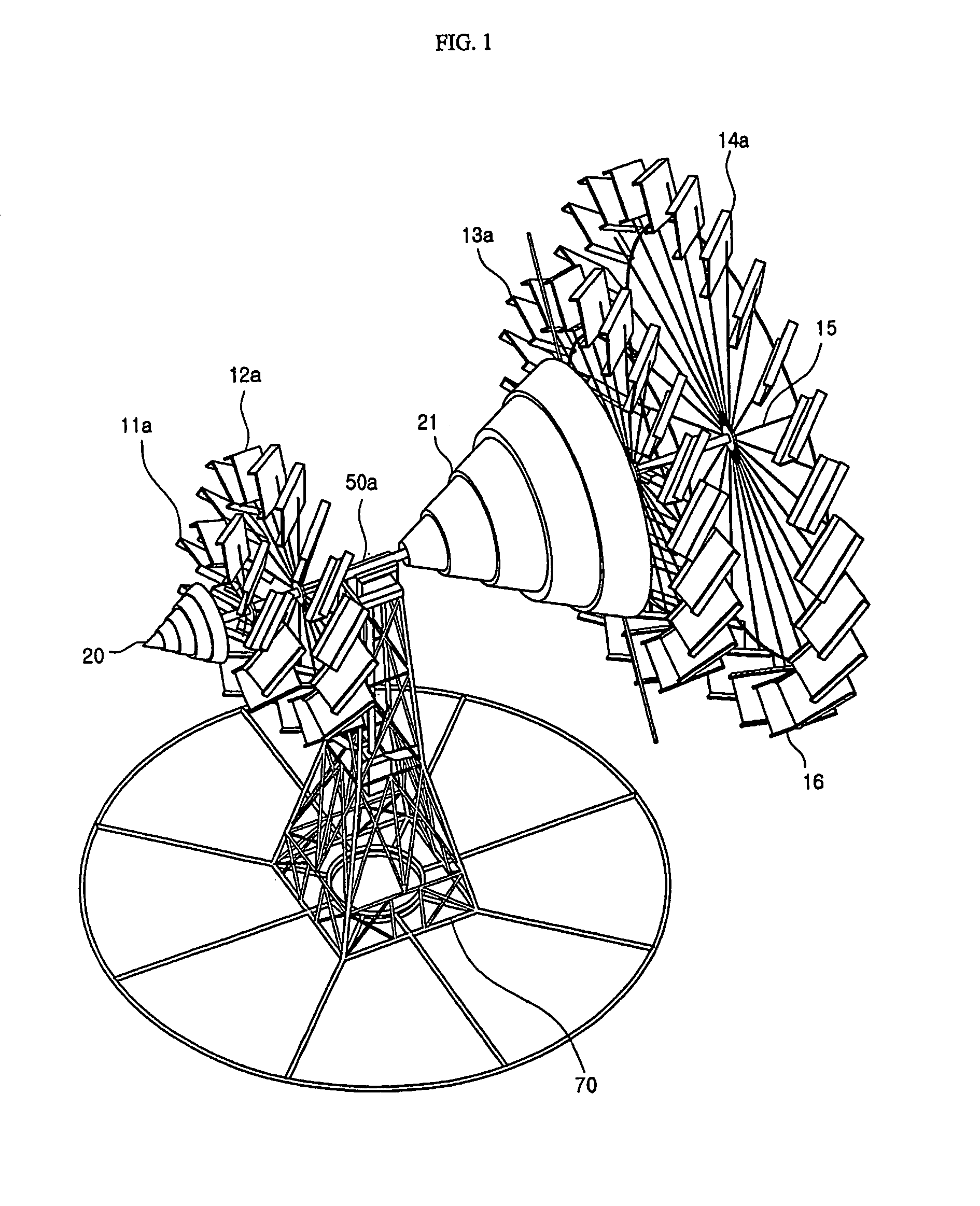 Wind power generator with multiple rotary wings