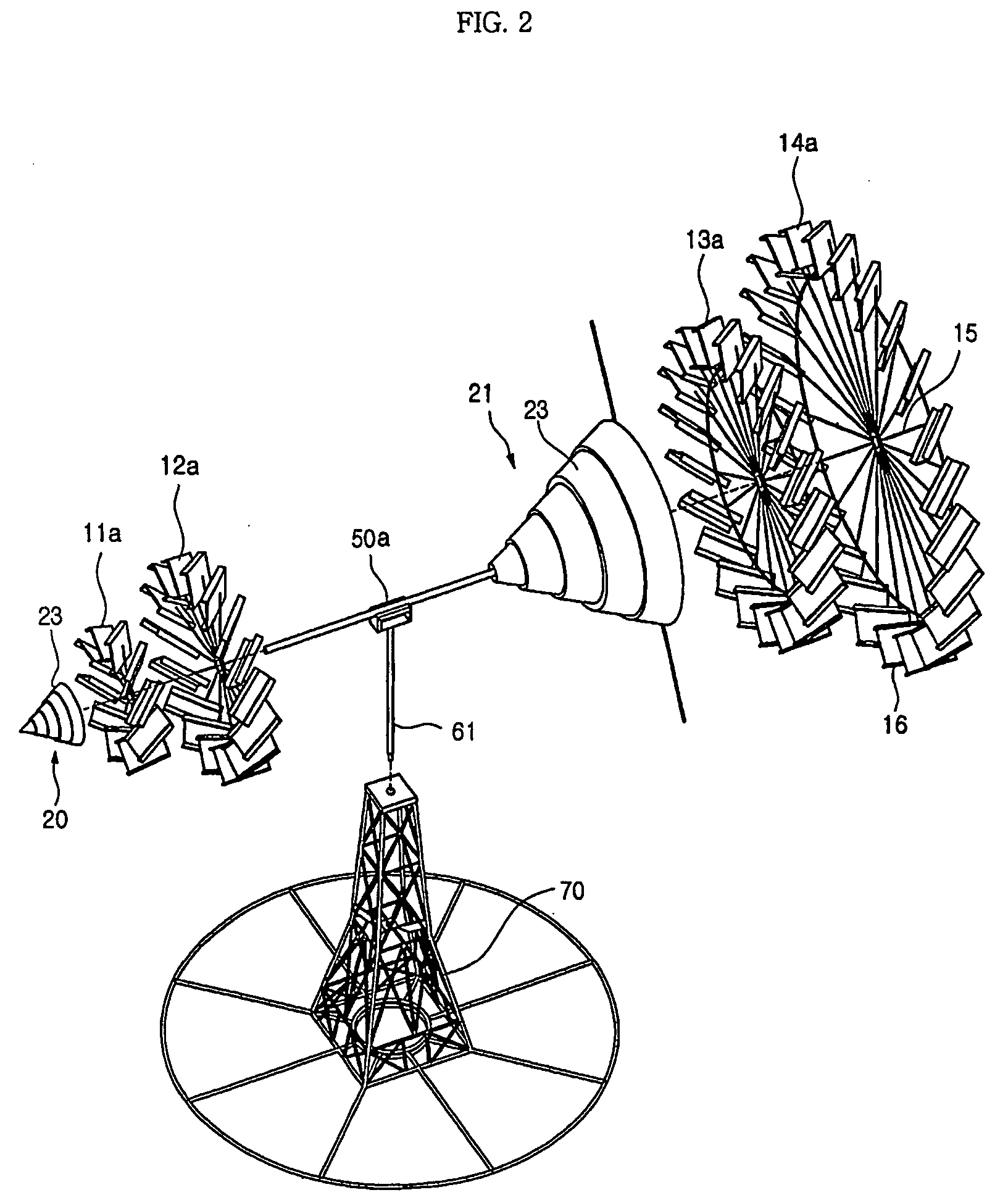 Wind power generator with multiple rotary wings