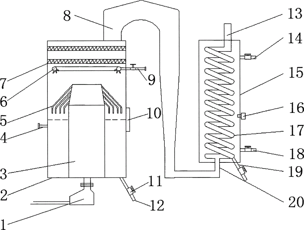 Condensation boiler and water preheating device thereof