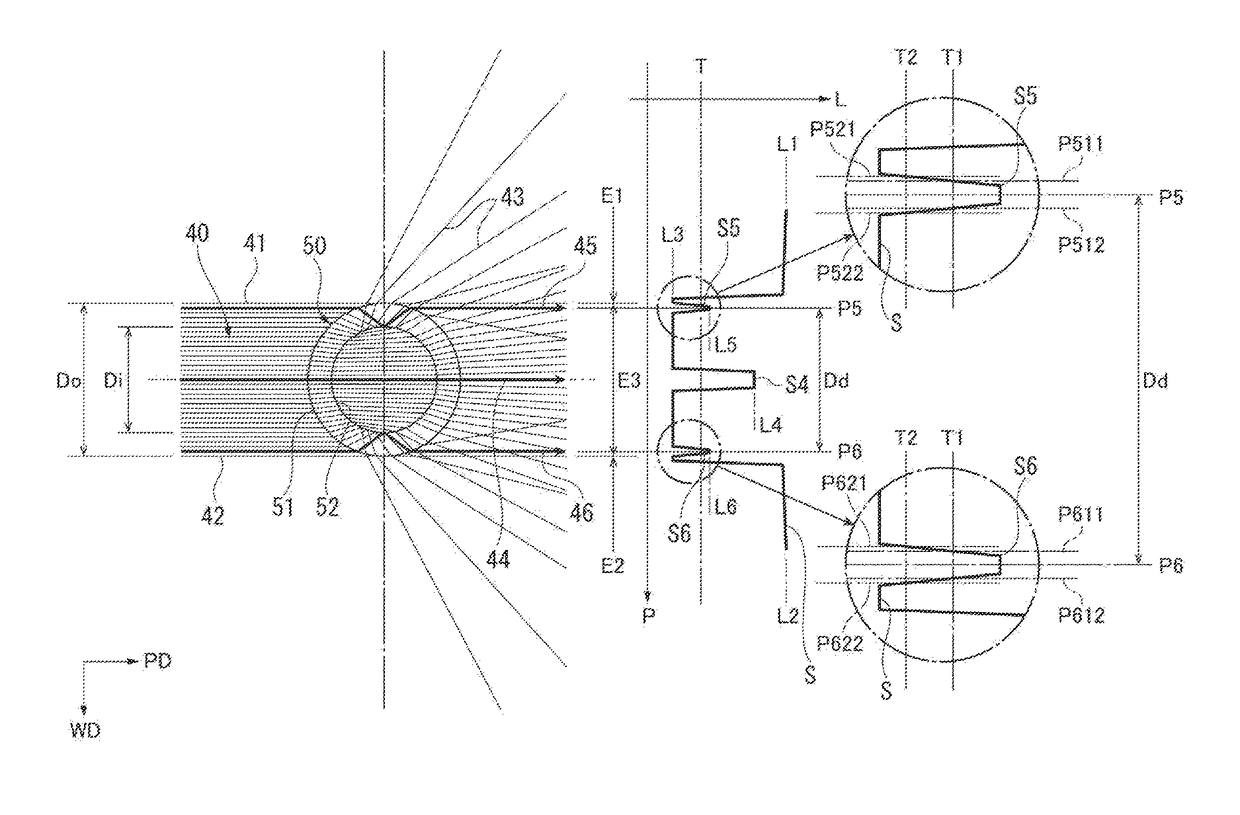 Internal diameter measuring method for transparent tube