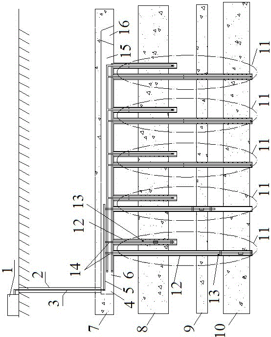 Coal seam group well-ground combined layered fracturing and combined layer drainage method