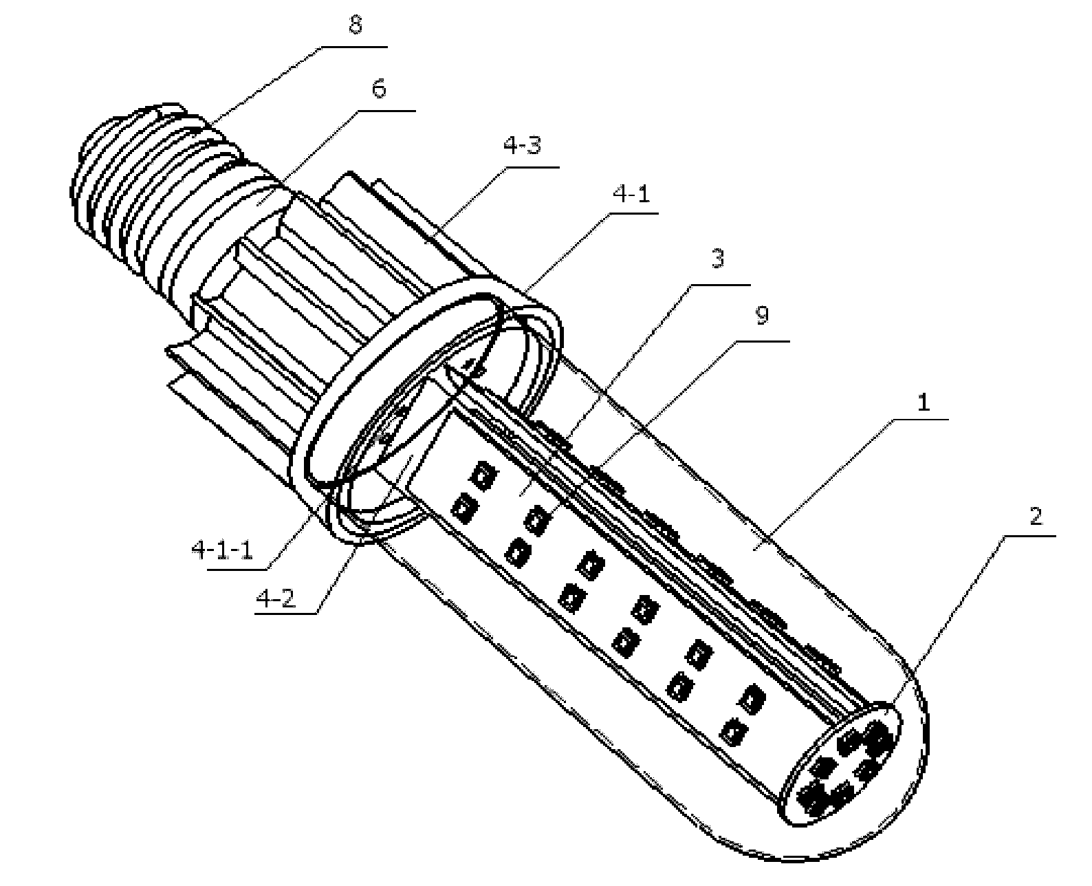 LED lamp capable of replacing compact fluorescent lamp