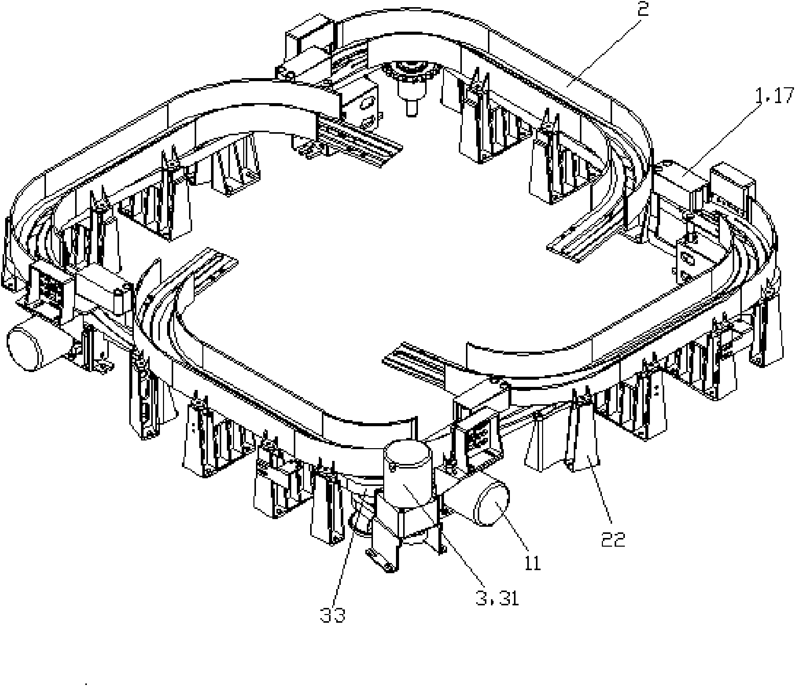 Mah-jongg placing system for full-automatic mah-jongg machine