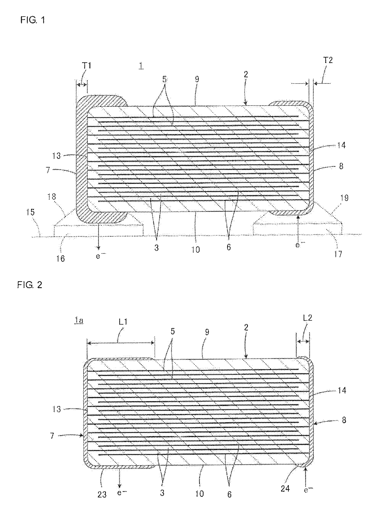 Monolithic ceramic capacitor and structure for mounting the same