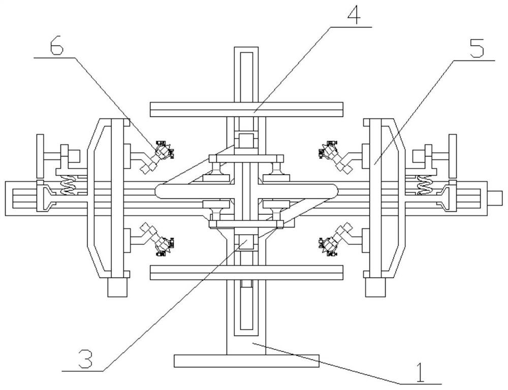 A fully automatic door leaf glass turning plastic equipment