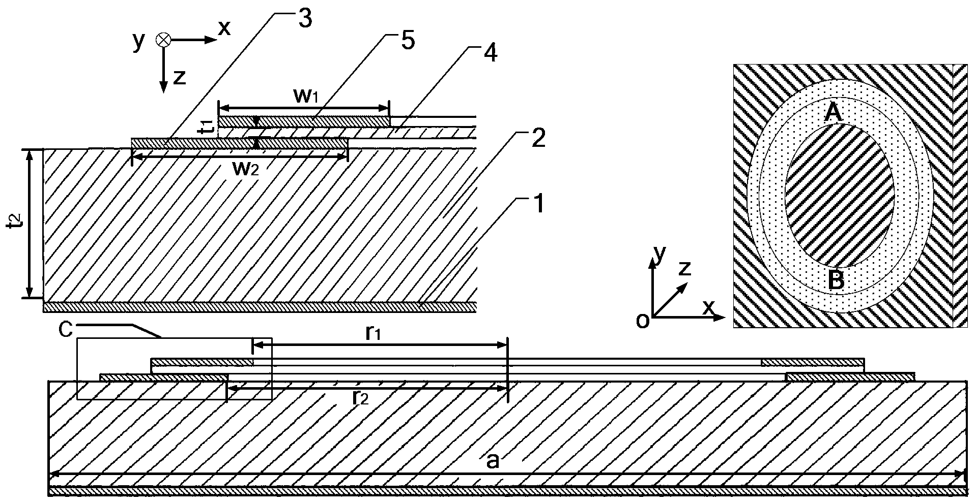 Multi-layer metamaterial unit structure and preparation and regulation method thereof