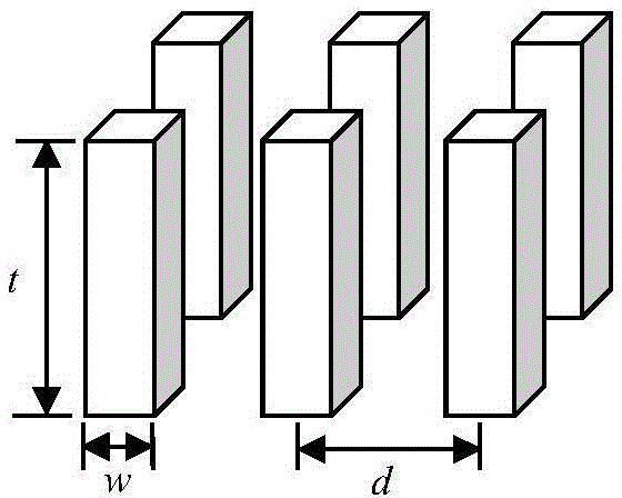 Air-coupled transducer based on air-based 1-3 type piezoelectric composite material