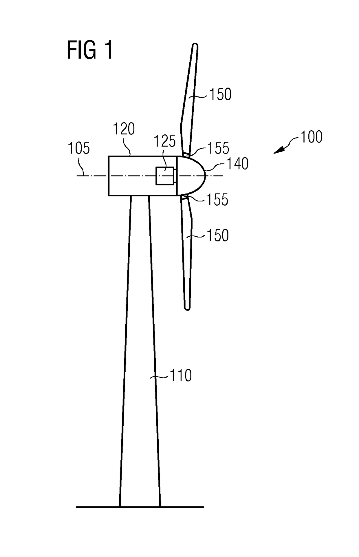 Absorber for a wind turbine