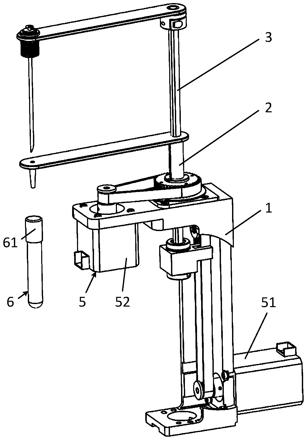 Puncture sampling device and in-vitro detection analyzer