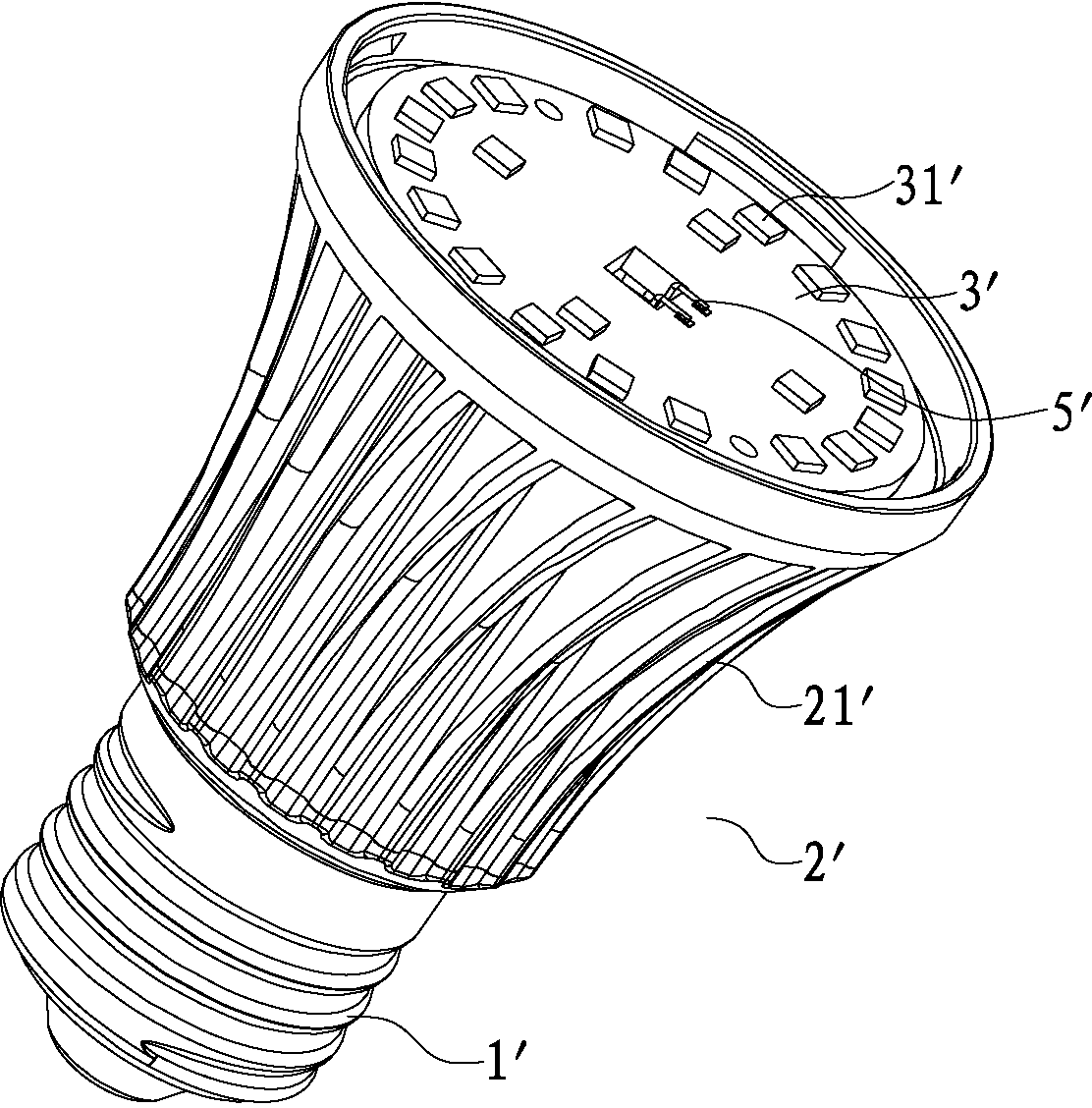 Bulb lamp structure