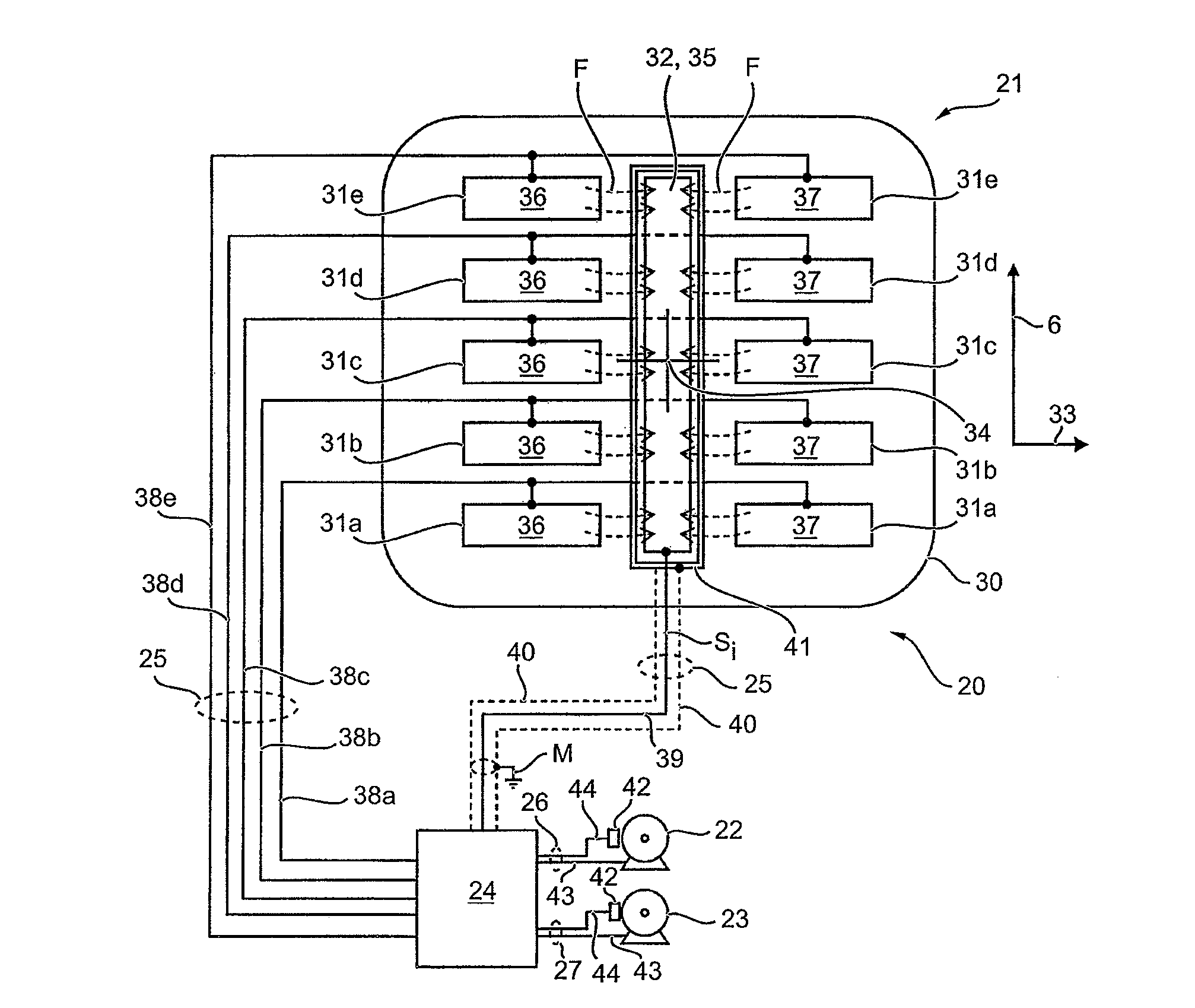 Adjusting device for a headrest of a motor vehicle seat