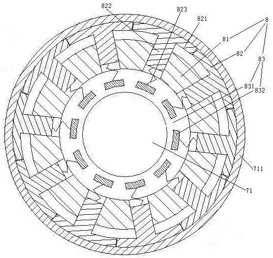 Rotating stage connected by guardrail magnetic password