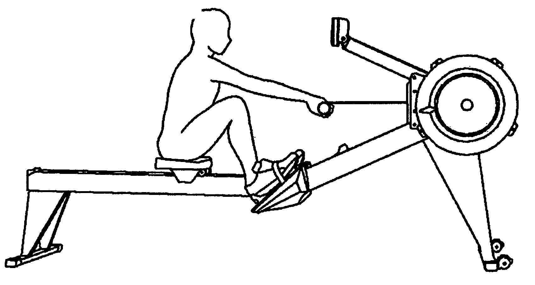 Perfect power rowing ergometer handle