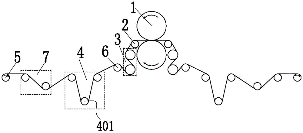 A lithium battery pole piece rolling mill that can realize double rolling