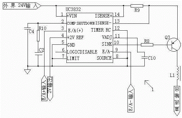 Small current high precision variable high voltage output device