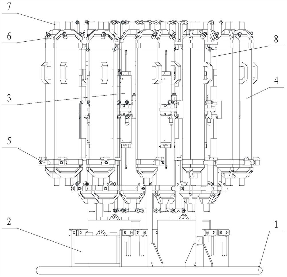 Deep-sea trace element automatic bottle opening clean water sampler device