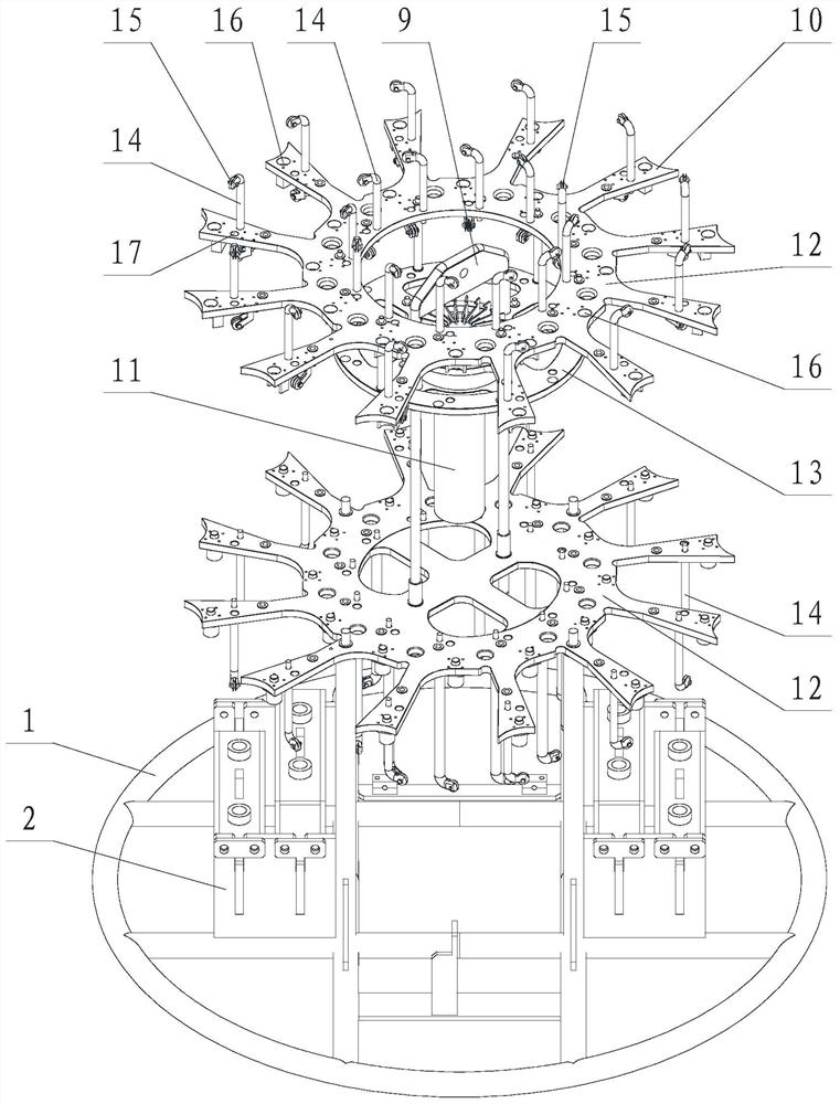 Deep-sea trace element automatic bottle opening clean water sampler device