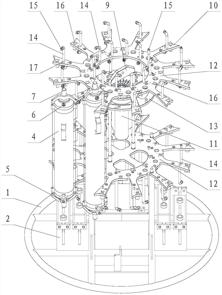 Deep-sea trace element automatic bottle opening clean water sampler device