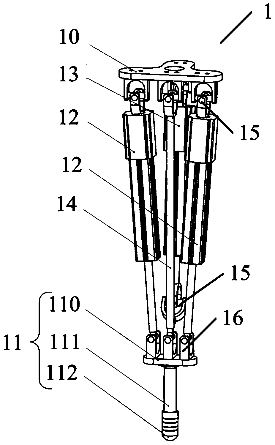 Parallel leg structure and walking robot