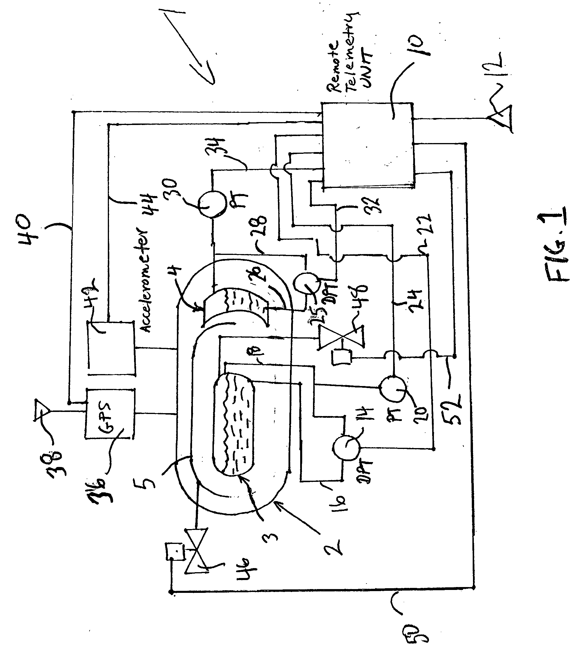 Monitoring system for a mobile storage tank