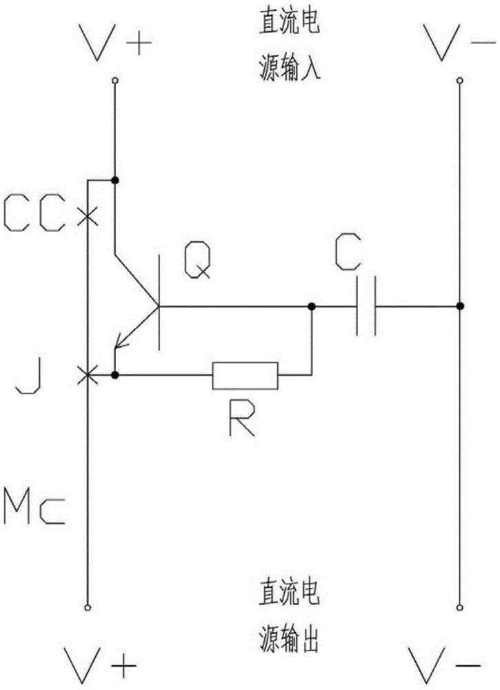 Method for eliminating contact arcs of DC device as well as device and application thereof