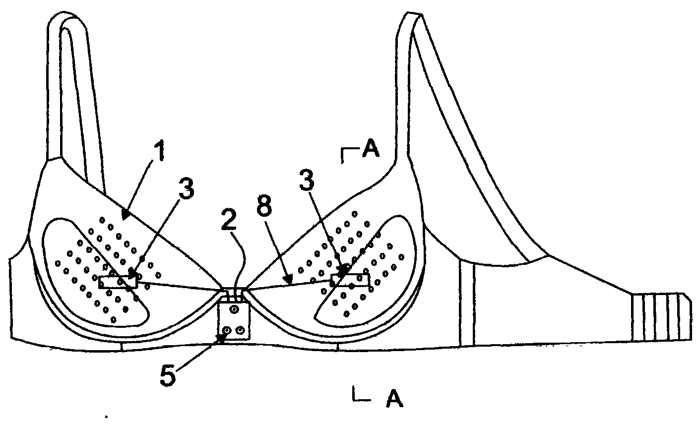 Bra with built-in vibrator in cups