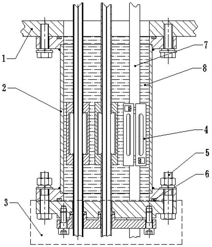 Coaxial radio frequency cable run-through sealing part