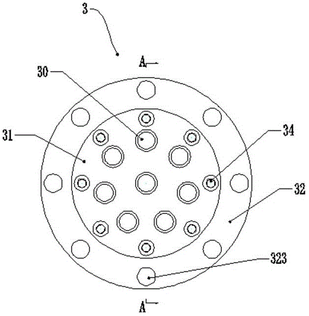 Coaxial radio frequency cable run-through sealing part