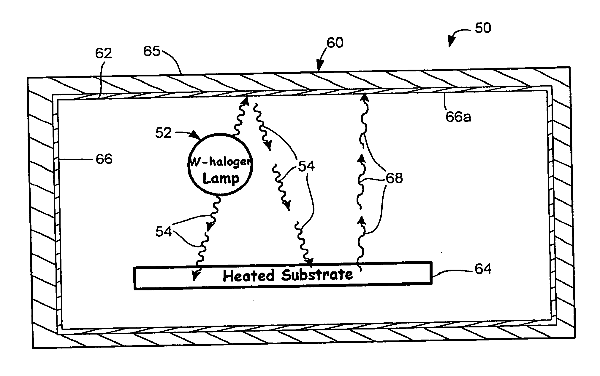 Selective reflectivity process chamber with customized wavelength response and method