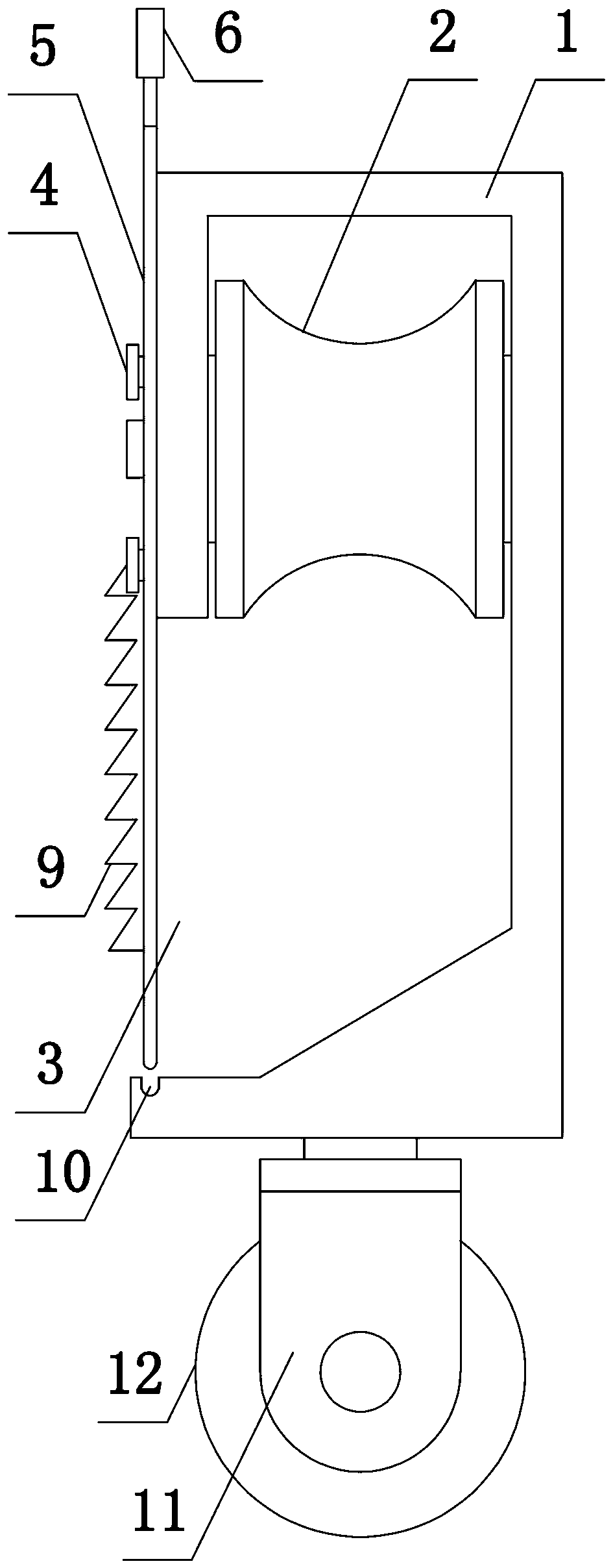 Anti-dropping tackle for electric transmission lines