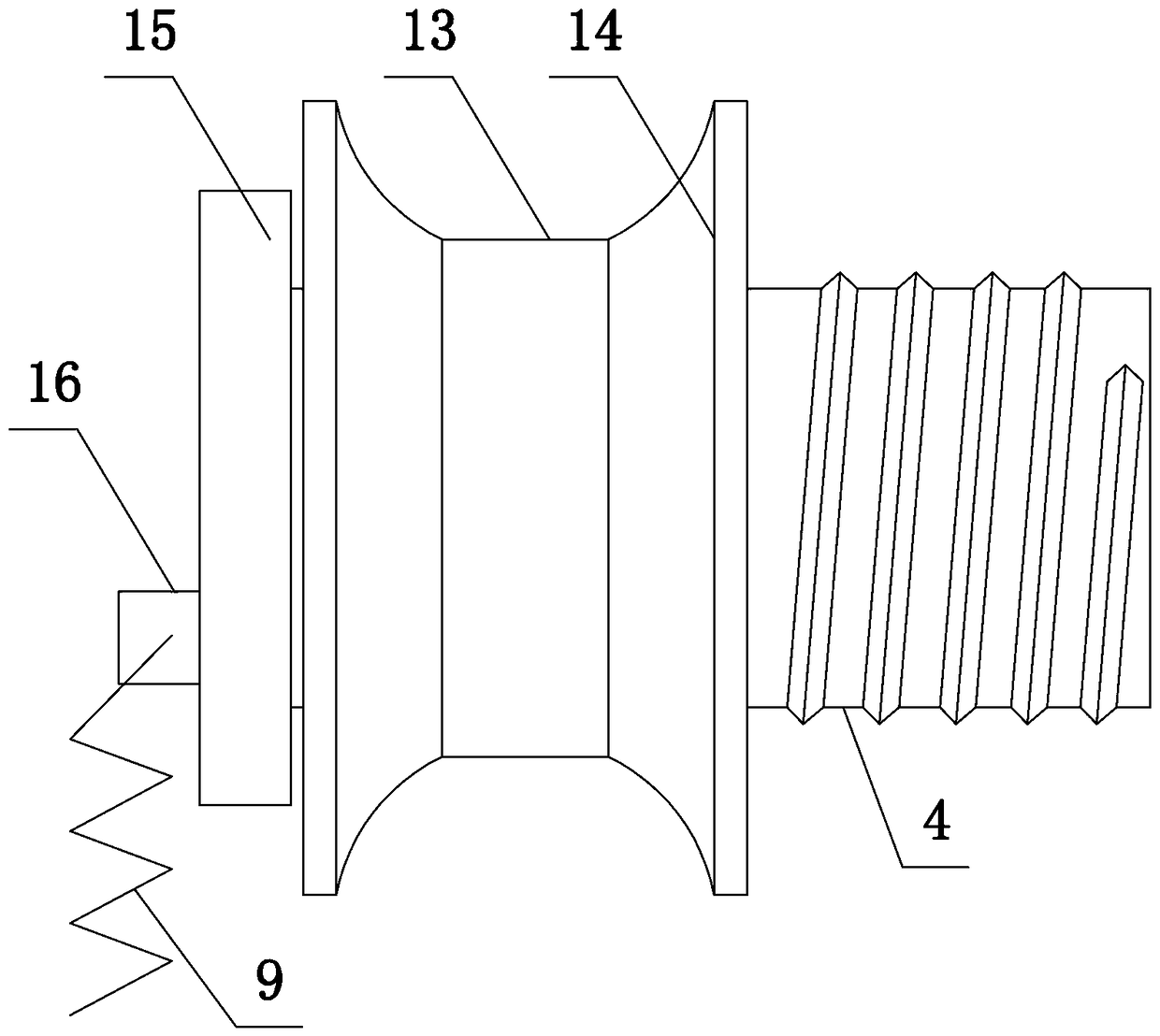 Anti-dropping tackle for electric transmission lines