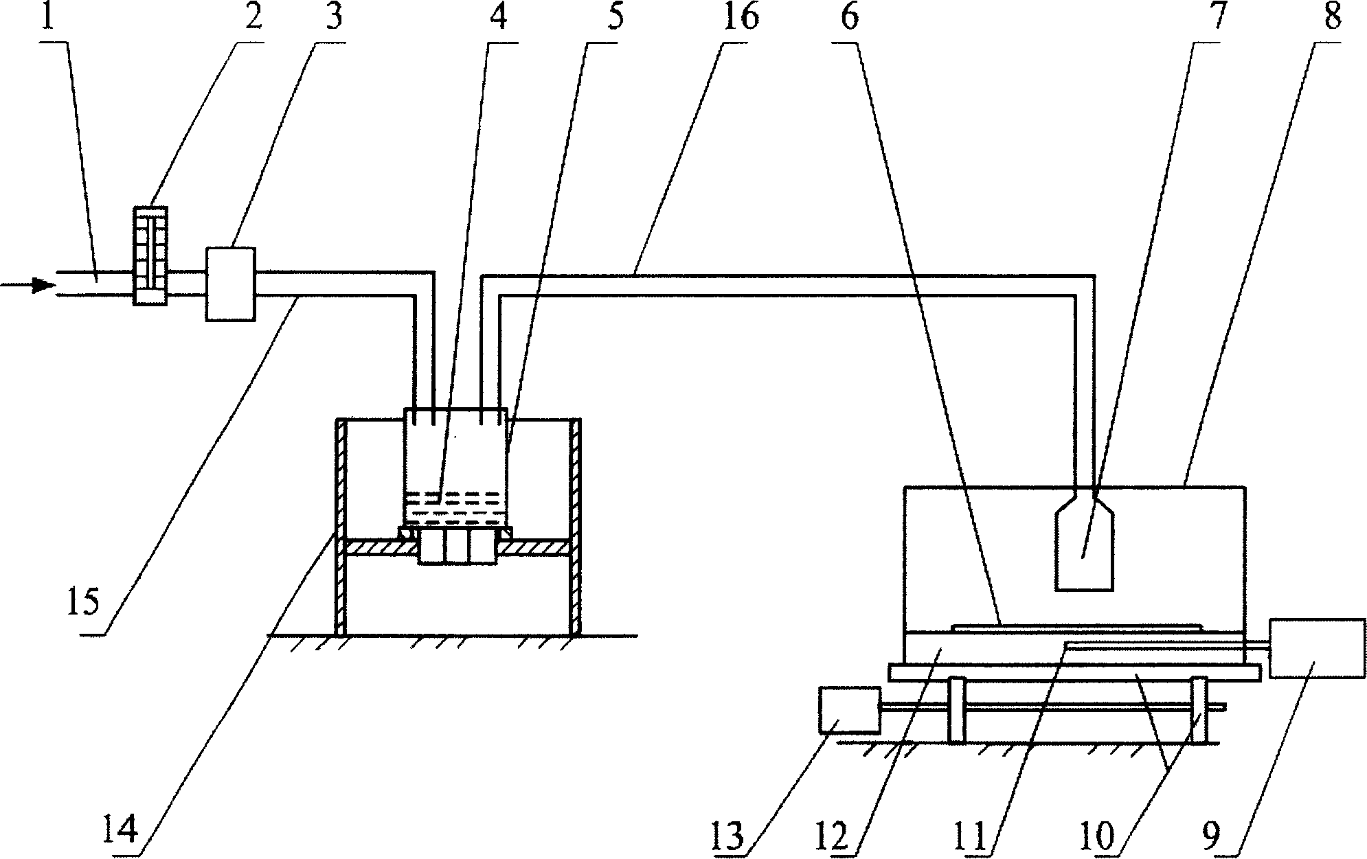 Device and method for preparing nanometer oxide nesa by ultrasound rapid deposition method