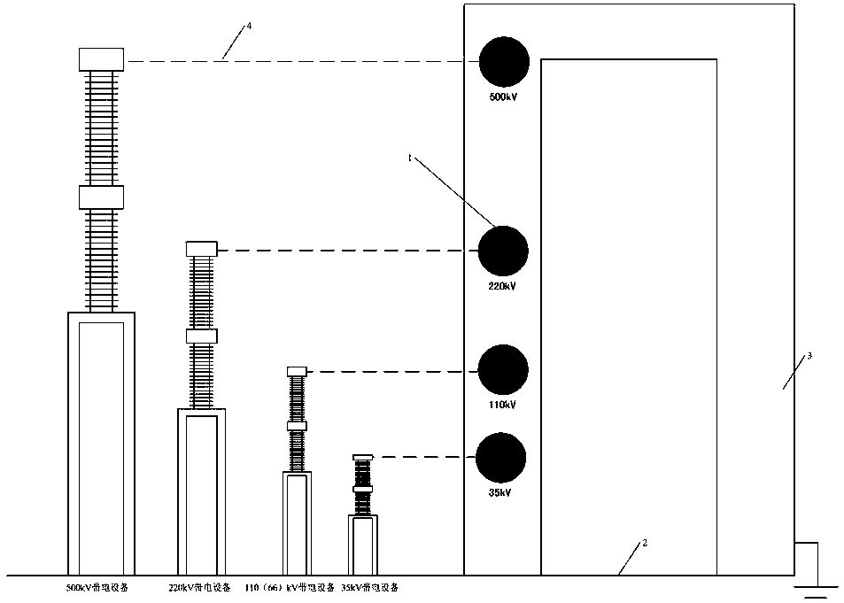 Environment temperature reference object signboard applied to infrared detection of electric power system