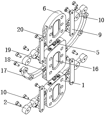 Acetabulum medial approach locking combined steel plate for orthopedics department