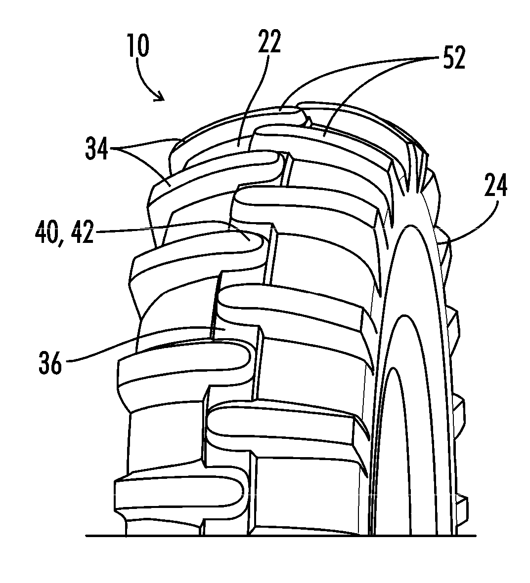 Irrigation tire