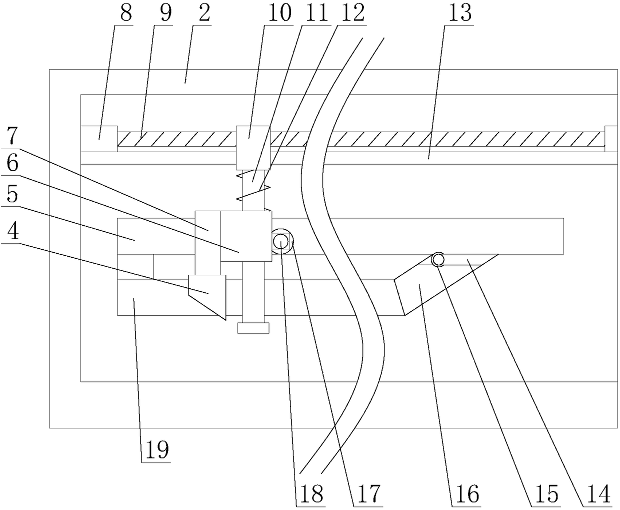 Numerical control machine tool with automatic scrap iron cleaning function