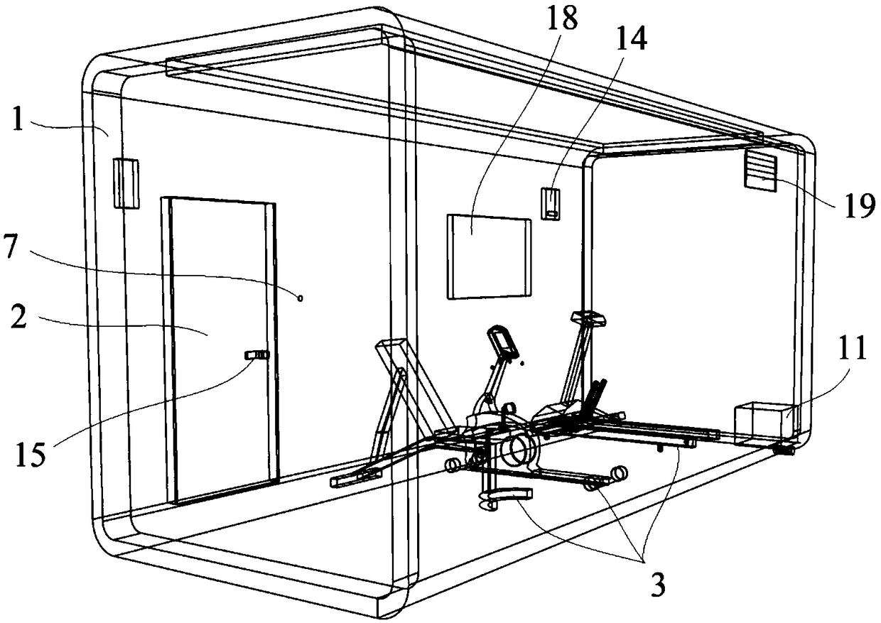 Shared fitness chamber