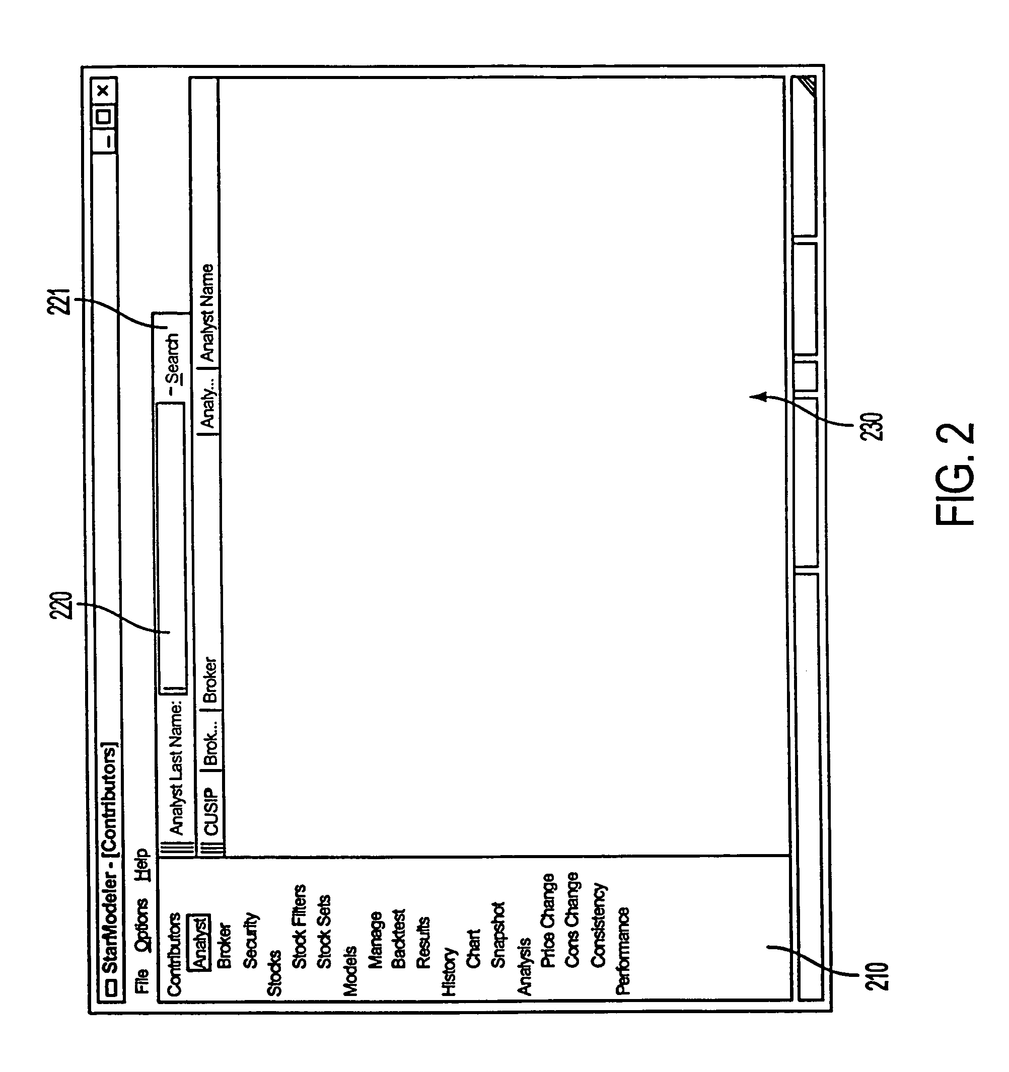 Security analyst estimates performance viewing system and method