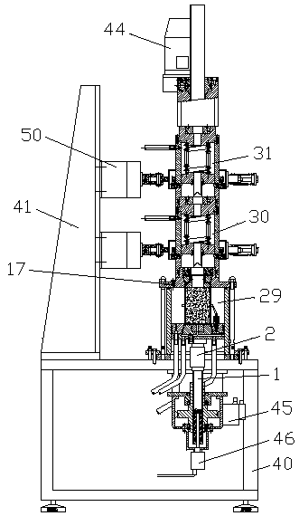 Triaxial multiple coal and gas outburst test method