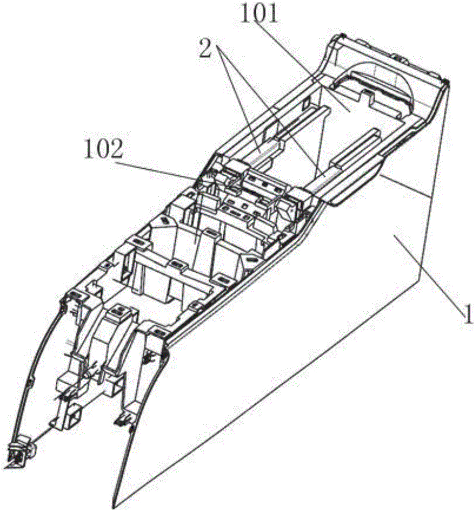 Vehicle-mounted folding table plate structure