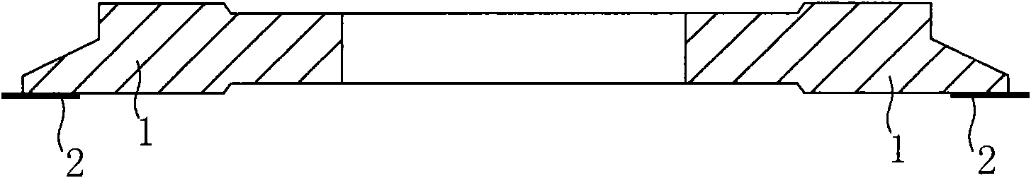 Diamond grinding wheel for cutting silicon crystal circle and preparation method thereof