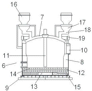 Efficient zinc powder production device