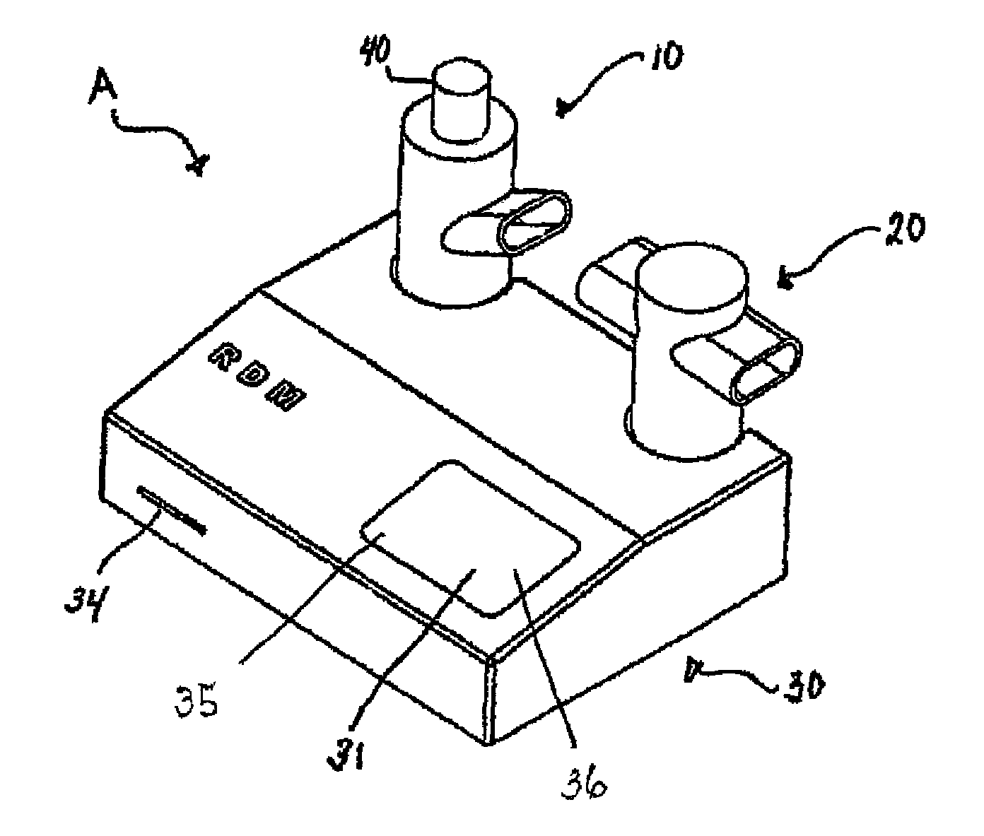 Device, system and method for targeting aerosolized particles to a specific area of the lungs