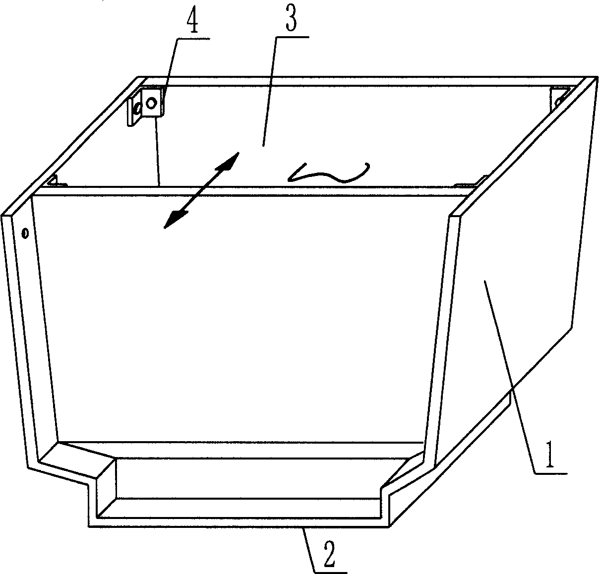 Forming die for component of die body