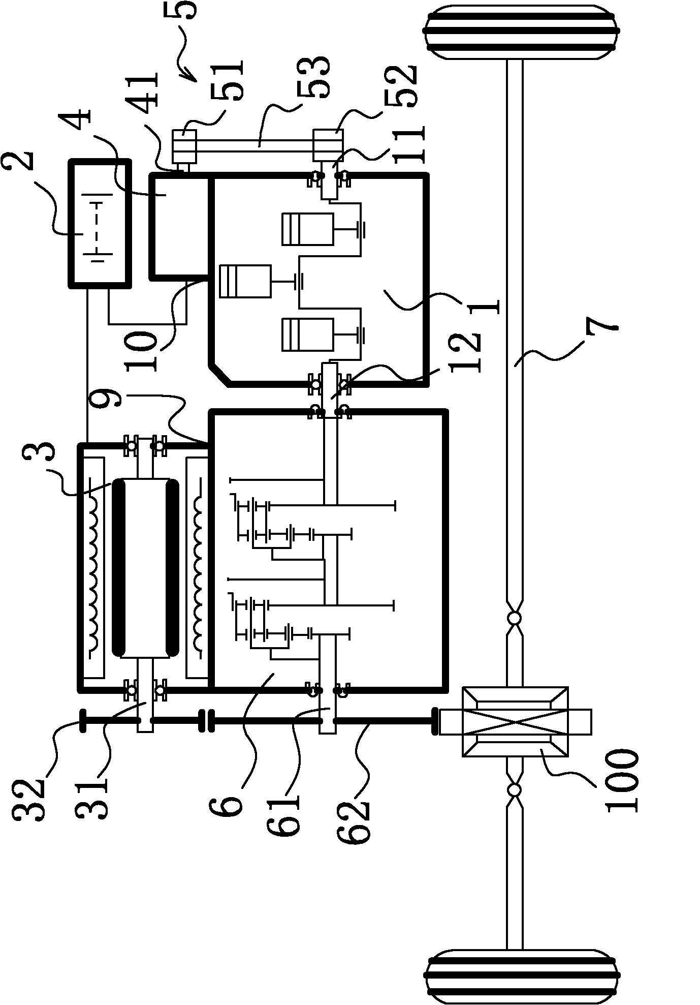 Parallel hybrid drive system