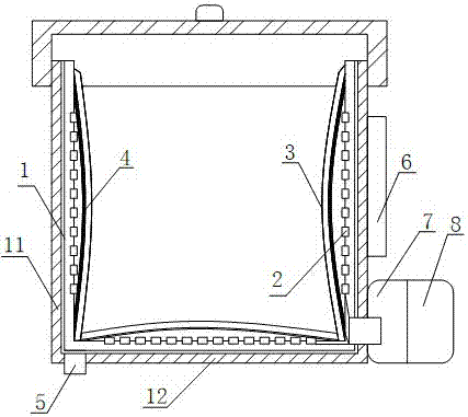 Storage device for ion exchange resin