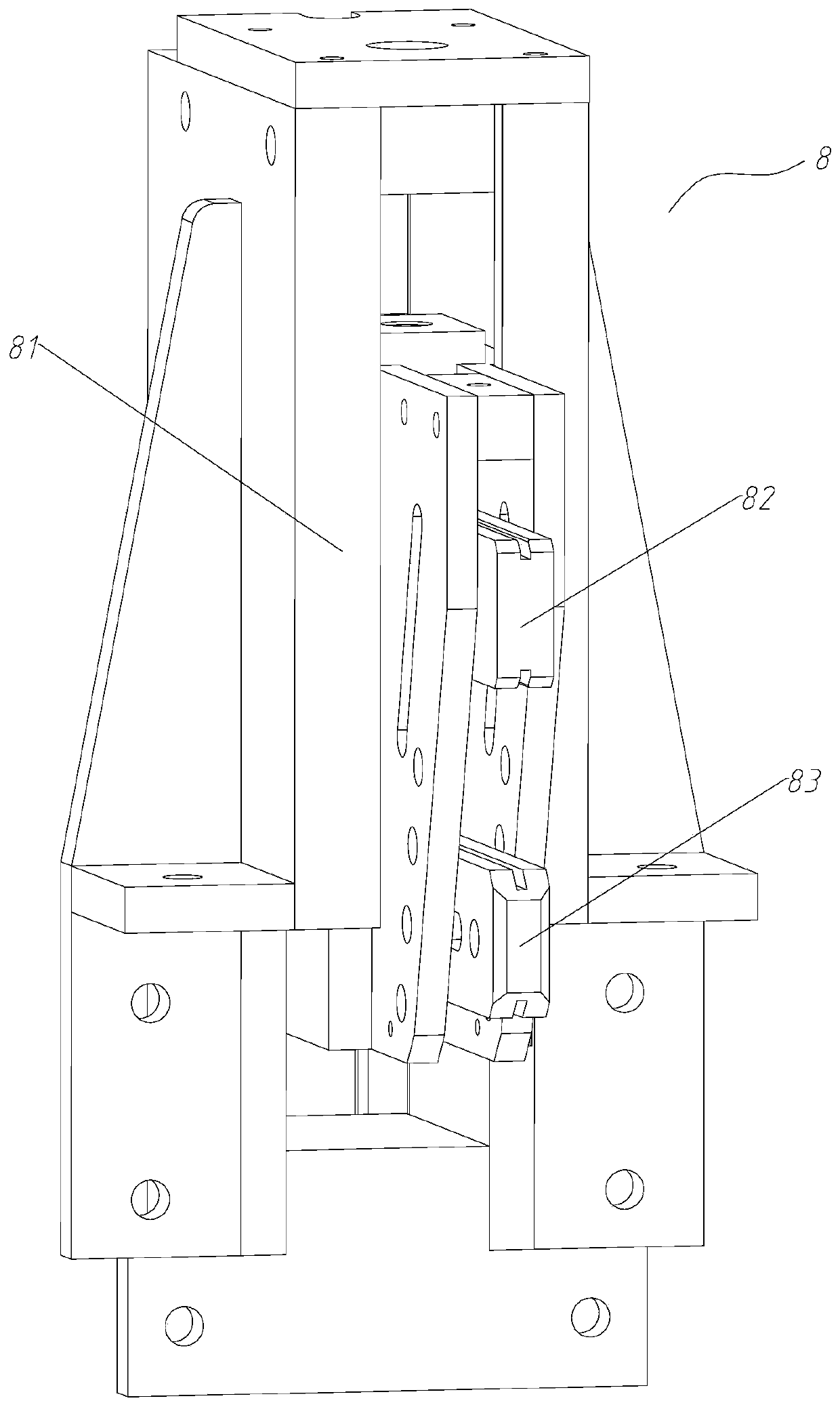 Screw blade cold-rolling mill