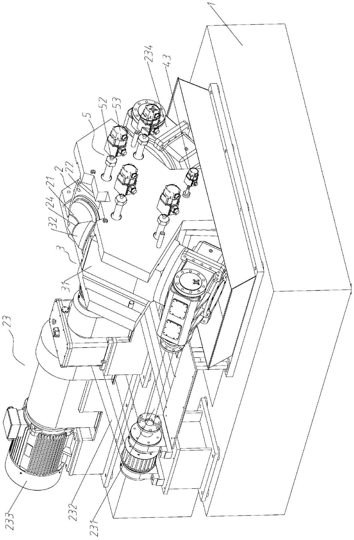 Screw blade cold-rolling mill